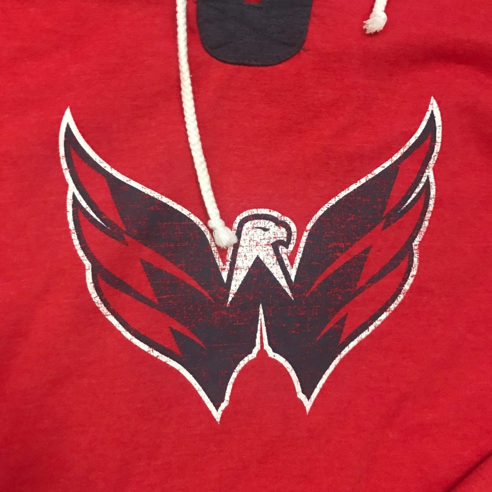 Washington Capitals NHL Official Sweatshirt Jersey Women’s M 8/10 - Picture 2 of 5